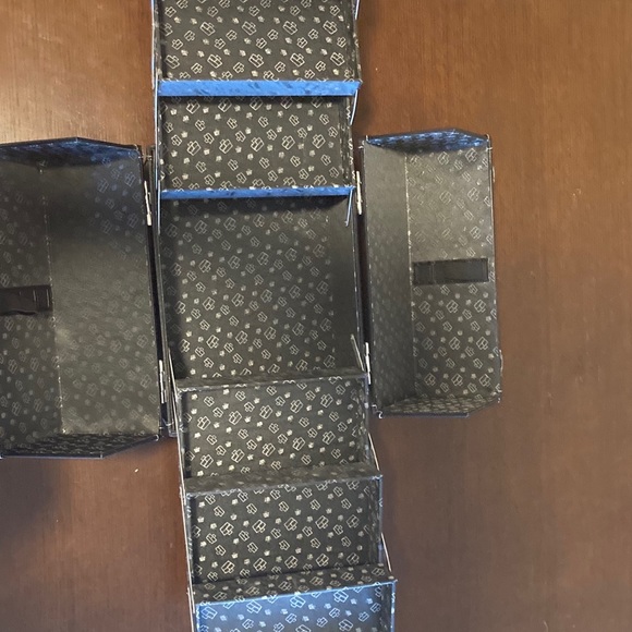 Black leather train case - Picture 3 of 3